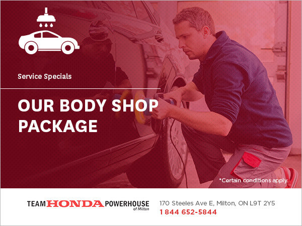 Choose from Our Body Shop Packages
