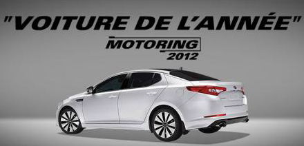Optima, voiture de l'année par motoring 2012