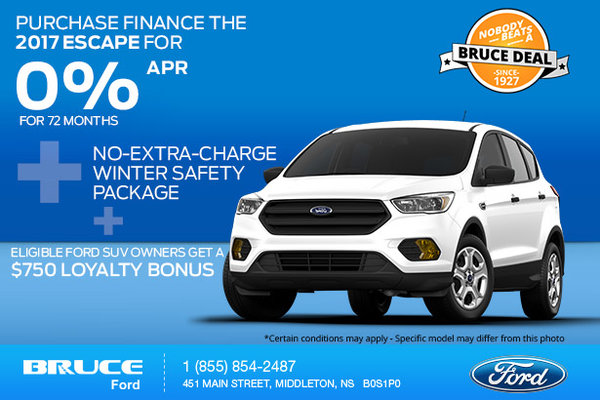 Save on a 2017 Ford Escape Now!