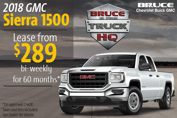 Lease the 2018 GMC Sierra!