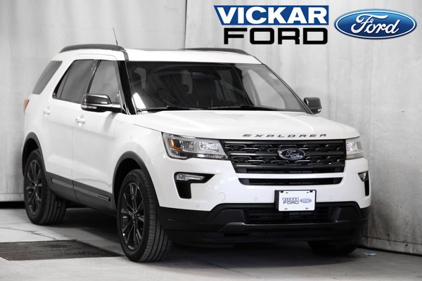 New 2018 Ford Explorer Xlt White Platinum Metallic Tri Coat For Sale