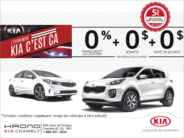 L'événement Kia c'est ça!