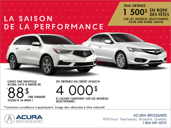 L'événement la saison de la performance d'Acura