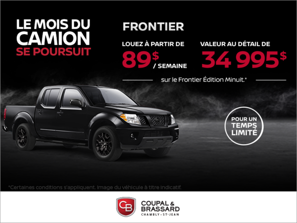 Obtenez le Nissan Frontier 2018 dès aujourd'hui!