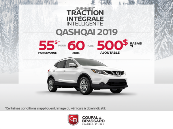 Obtenez le Qashqai 2019 dès aujourd'hui!