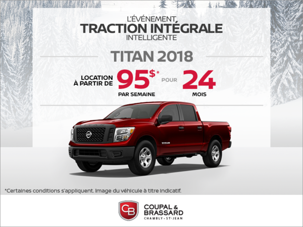 Obtenez le Nissan Titan 2018 dès aujourd'hui!