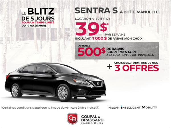 La Nissan Sentra 2019 en rabais!