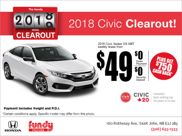 Lease the 2018 Honda Civic Sedan!