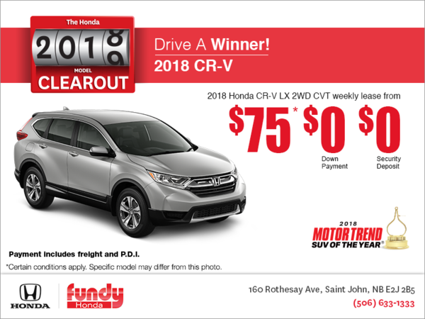 Lease the 2018 Honda CR-V!