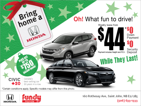 Bring Home a Honda!