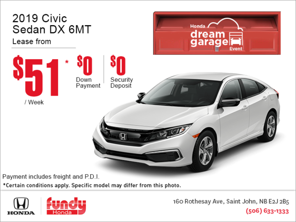 Lease the 2019 Honda Civic Sedan!