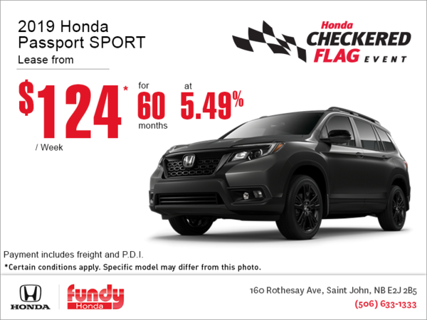 Lease the 2019 Honda Passport!