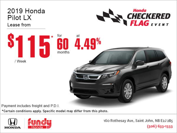 Lease the 2019 Honda Pilot!