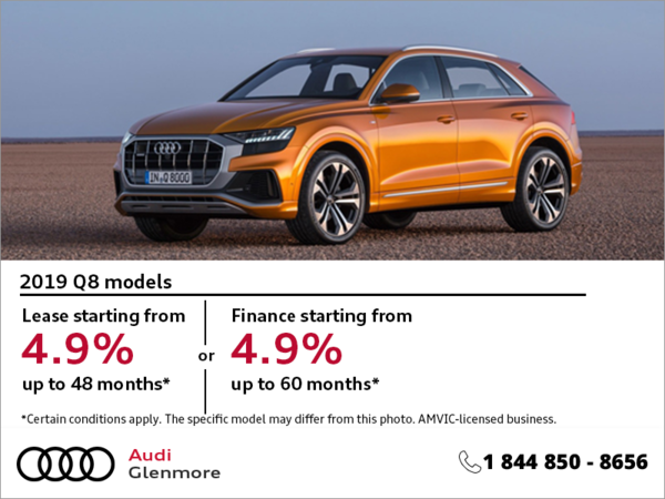 Get the 2019 Audi Q8 Today!