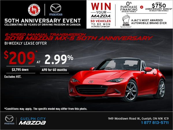 Get the 2018 Mazda MX-5 Today!