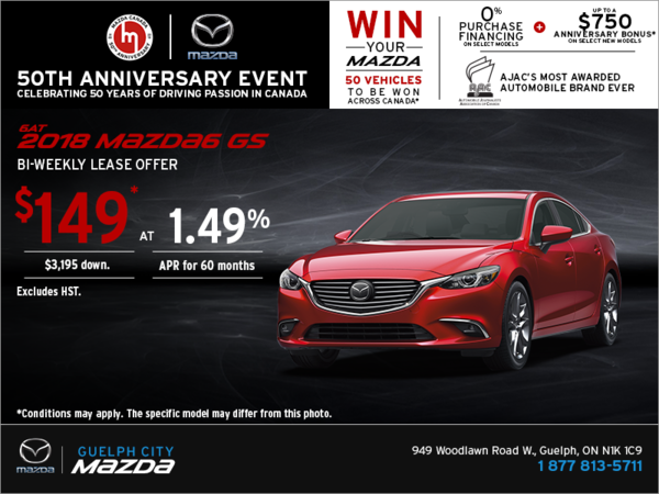 Get the 2018 Mazda6!