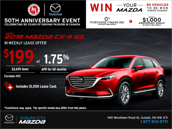 Get the 2018 Mazda CX-9 Today!