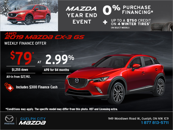 Get the 2019 Mazda CX-3 Today!