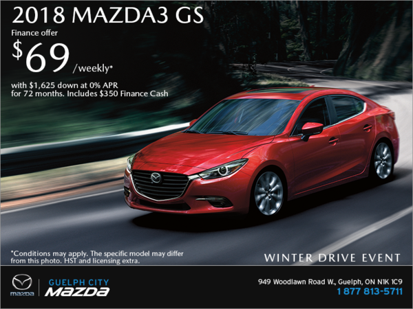 Get the 2018 Mazda3 Today!