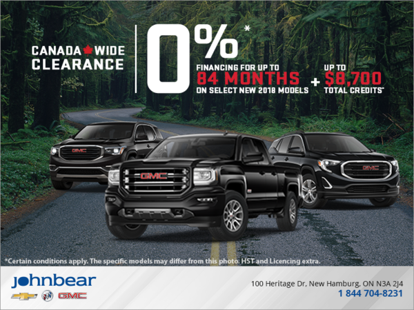 2018 Canada Wide Clearance
