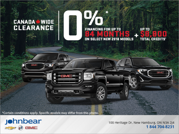 2018 Canada Wide Clearance