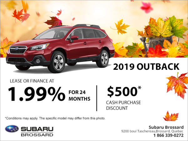 Get the 2019 Outback today!