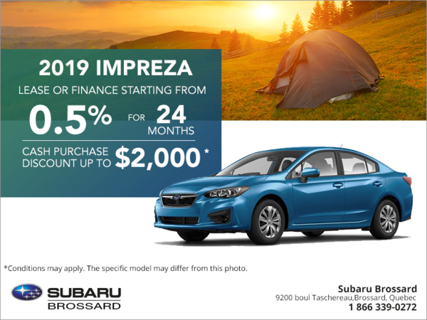 Get the 2019 Impreza 4-door today!