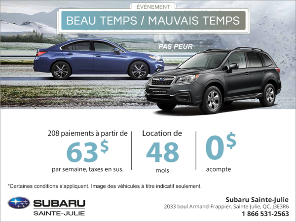 Événement mensuel chez Subaru