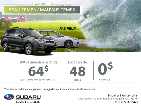 Événement mensuel chez Subaru