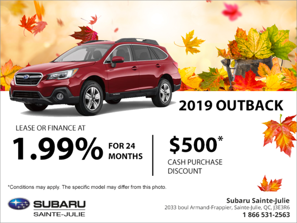 Get the 2019 Outback today!