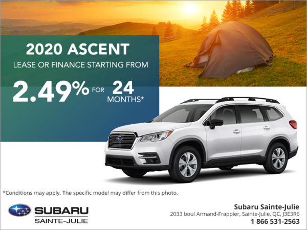 Get the 2020 Ascent today!