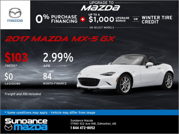 Save on the 2017 Mazda MX-5 GX