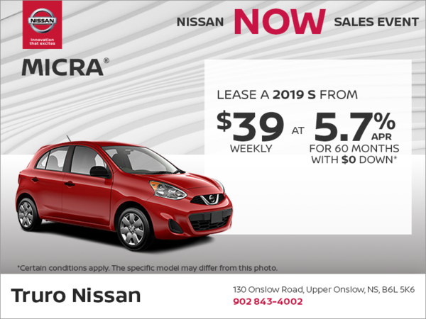 Get the 2019 Nissan Micra Today!