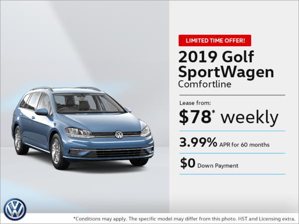 Get the 2019 Golf SportWagen!