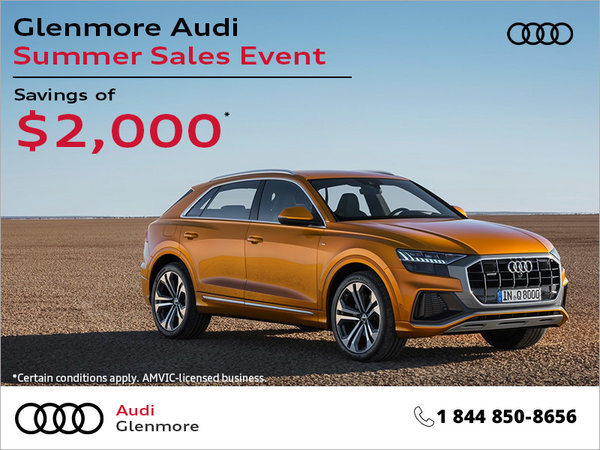 Glenmore Audi Summer Sales Event