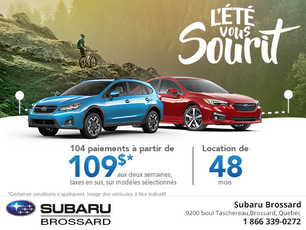 L'été vous sourit chez Subaru!