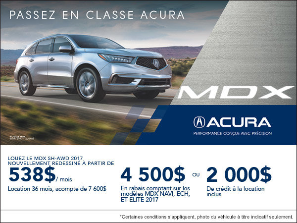 Acura MDX 2017 en location!