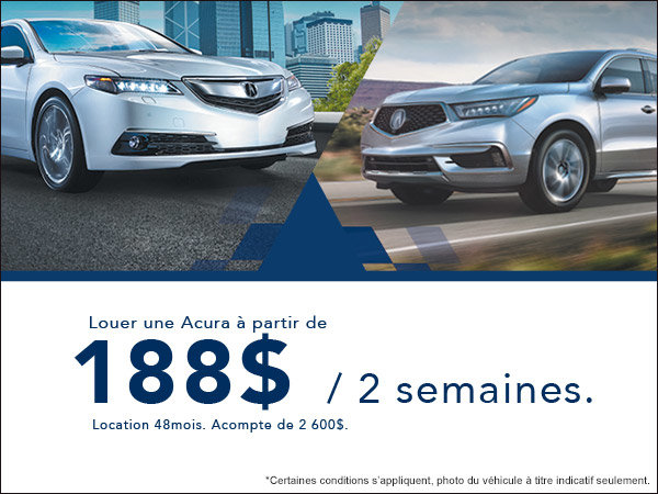C'est l'événement de vente mensuel chez Acura