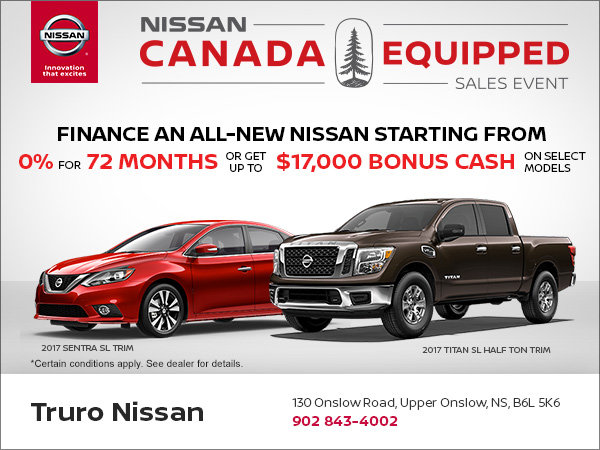 Nissan's Canada Equipped Sales Event