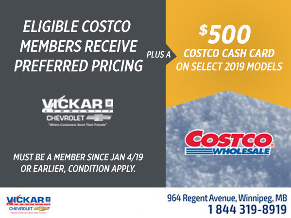 Costco Special Offer at Vickar Community Chevrolet Costco Special Offer at Vickar Community Chevrolet