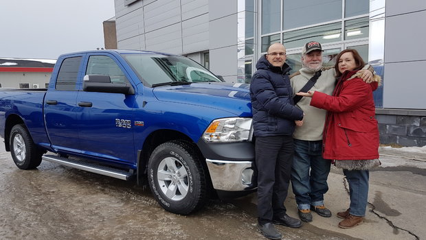 Merci à M. Leduc et Mme. Sabourin pour votre superbe Ram 1500.