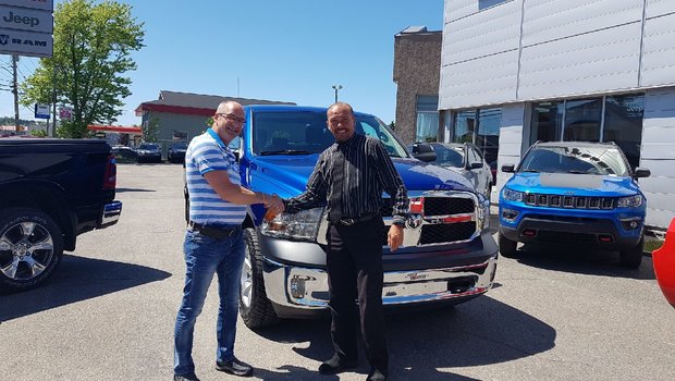 Merci à M. Michel Ouellet pour l'achat de son nouveau Ram 2018.