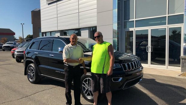 Merci à M. Jean-Yves Pelletier pour l'acquisition de son tout nouveau Jeep Grand Cherokee Limited 2018.