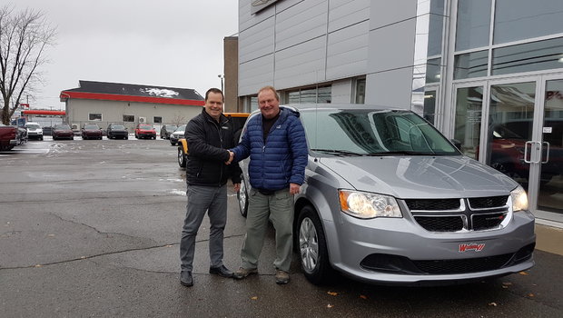 Un gros merci à M. Marc André Gauvin pour sa confiance pour l'achat de sa nouvelle Dodge Grand Caravan.