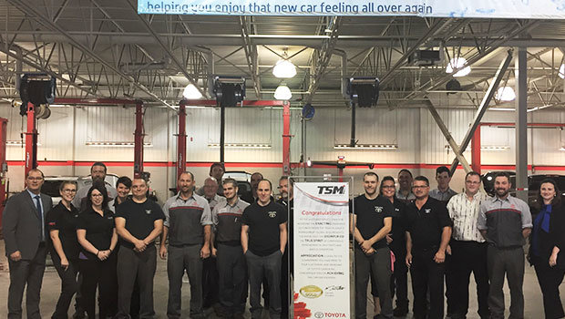 Service Department achieves Gold Certification October 2017