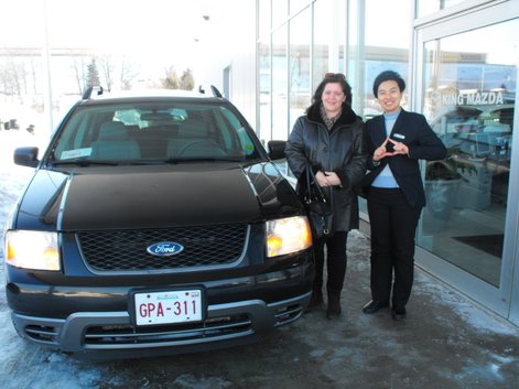 I really enjoyed buying my new car at King Mazda