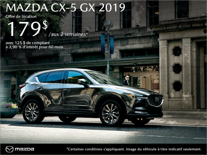 Procurez-vous la Mazda CX-5 2019 aujourd'hui!