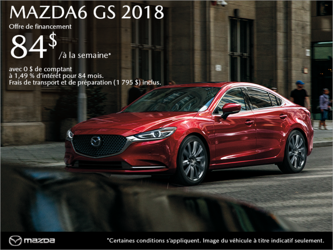 Procurez-vous la Mazda6 2018 aujourd'hui!
