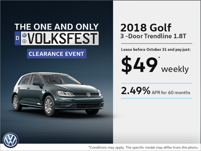 Get the 2018 Golf 3-Door!