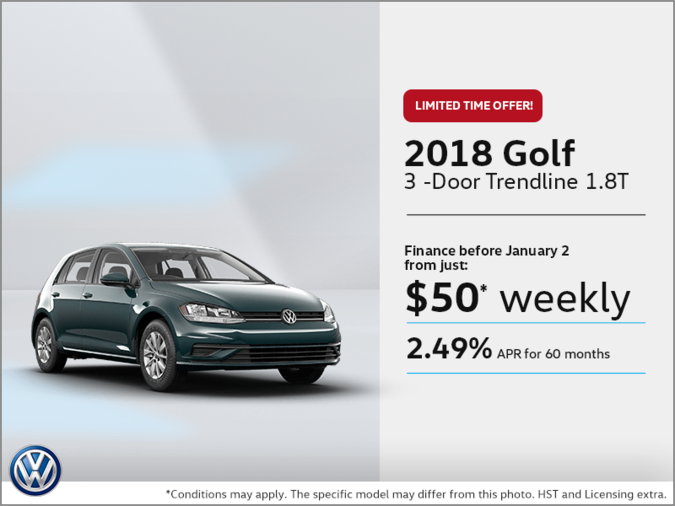 Get the 2018 Golf 3-Door Today!
